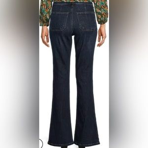 NWOT Ana High Rise Flared Leg Patch Pocket Stretch Denim Jeans Size 4 (fits 6)
